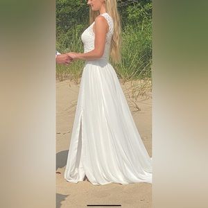 David bridal 2 piece wedding dress- transactions through Poshmark only.